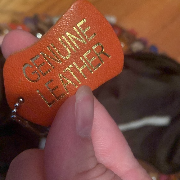 Vintage Multicolor Hobo Bag with Textured Design - Picture 5 of 5